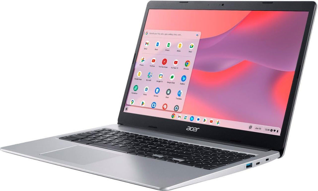 Acer Chromebook 315 15.6" HD Laptop with Protective Sleeve, Silver H922753
