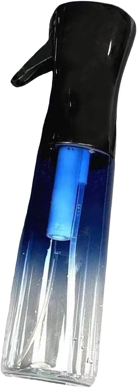 Home Spray Bottle for Hair (10.1oz/300ml) - Continuous Mist Ultra Fine Water Sprayer – For Curly Hairstyling, Barber Accessories，Cleaning, Salons, Plants & More - Gradient Blue