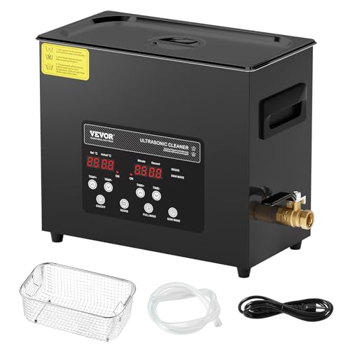 VEVOR 10L Ultrasonic Cleaner, 240W Digital Machine with Heater & Timer C9757