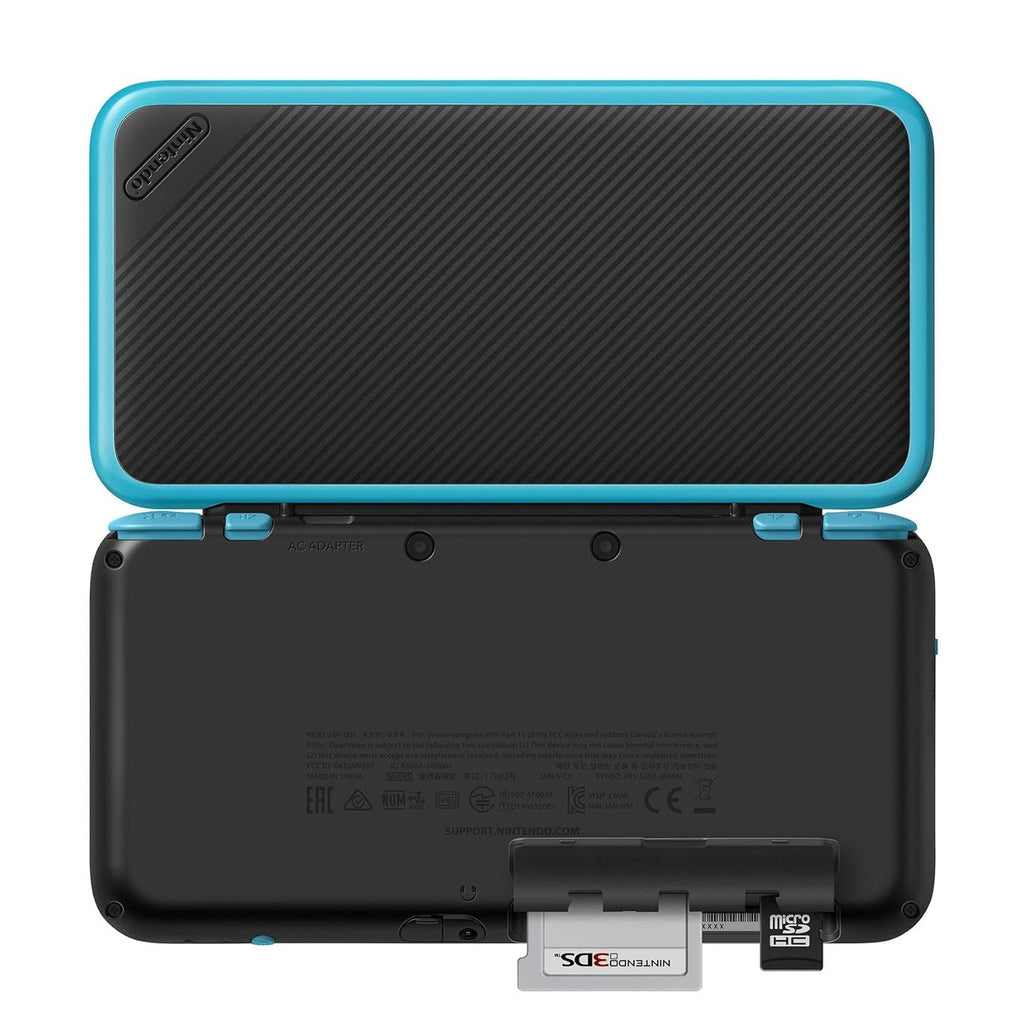 Nintendo 2DS XL Black + Turquoise with Mario Kart 7 Pre-installed (Renewed) K48624