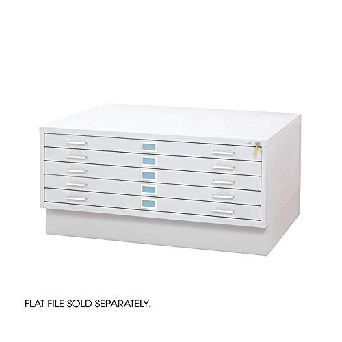 Safco Products 5-Drawer Flat File, 36" W x 24" D, White X8304