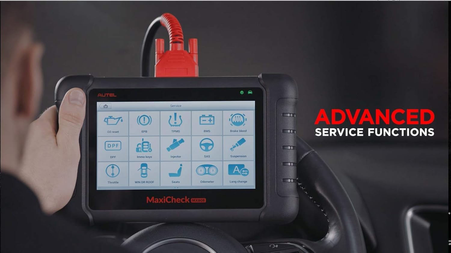 Autel MaxiCheck MX808 OBD2 Diagnostic Scan Tool with Bi-Directional Control and Active Tests T30774