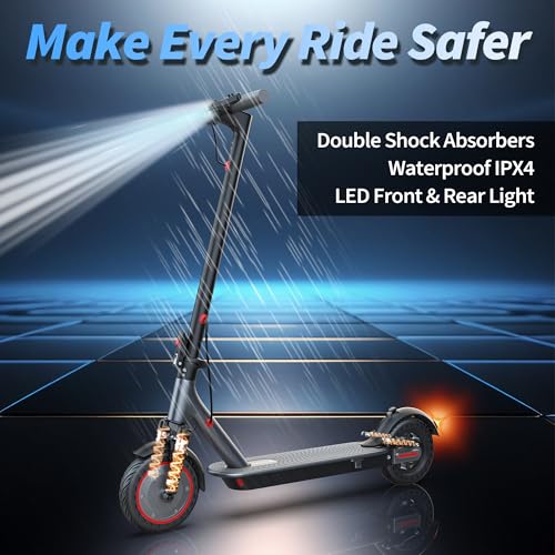 Electric Scooter with Dual Suspension, 8.5" Solid Tires, 350W Motor, Foldable O34056