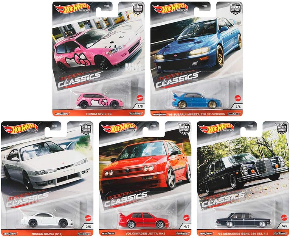 Hot Wheels Premium Car Culture 2020 Modern Classics Set of 5