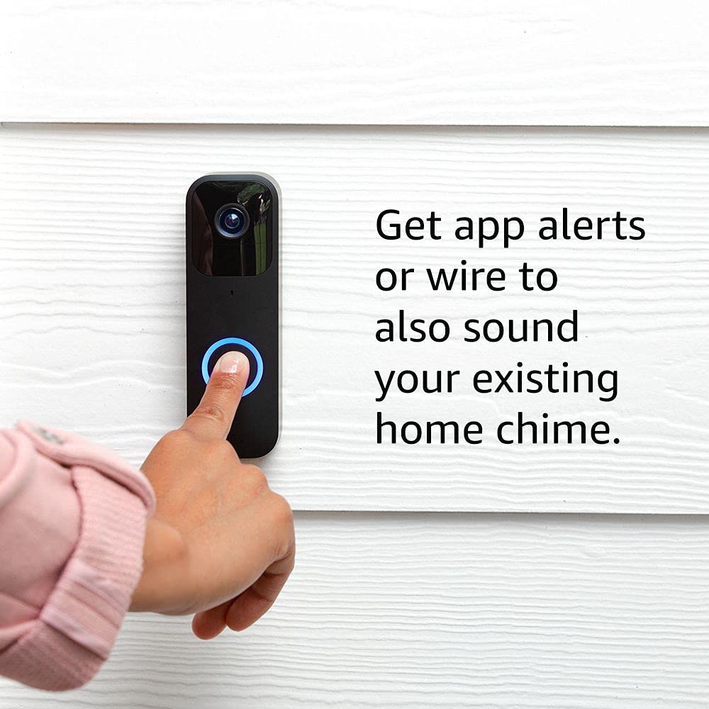 Blink Video Doorbell System + Amazon Echo Pop O6252