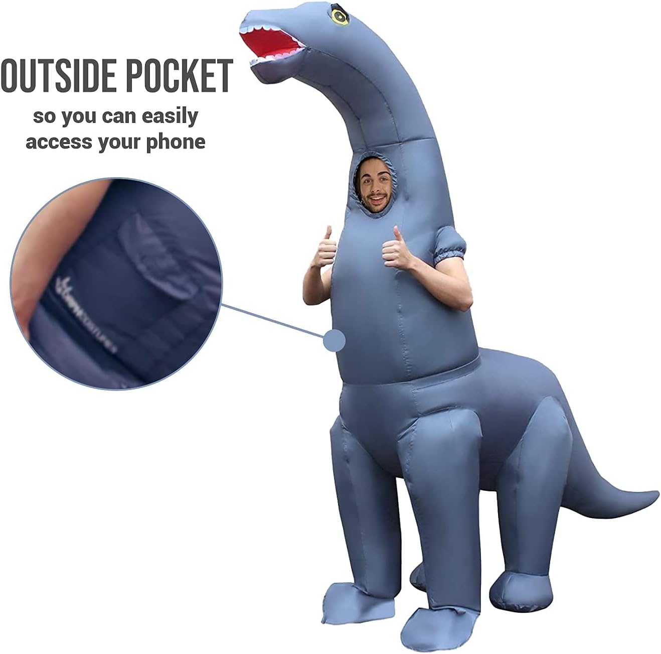 Morph Diplodocus Inflatable Costume for Adults K1419