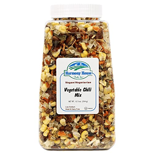 Harmony House Premium Vegetable Soup Mix - Dehydrated Vegetables for Cooking, Camping, Emergency Supply and More (9 oz, Quart Size Jar)