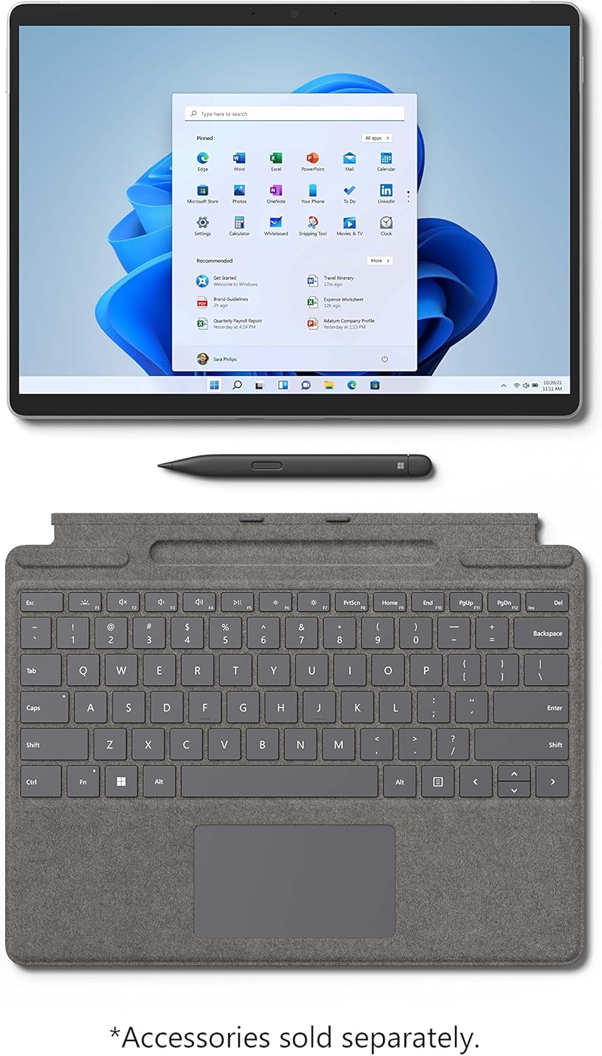 Microsoft Surface Pro 8 13" Touchscreen Intel Core i5 8GB 256GB Graphite U768