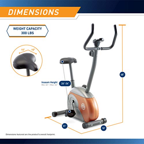 Marcy Home Fitness Personal Exercise Bike with Magnetic Resistance I8186