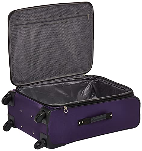 American Tourister Pop Max Softside Luggage 3-Piece Set with Spinner Wheels, Purple R70056