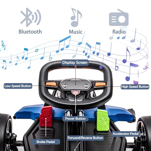 24V Electric Go Kart for Kids, Licensed McLaren Drift Racing Kart Y4956