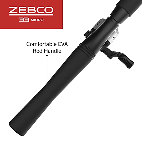 Zebco 33 Spincast Reel and 2-Piece Fishing Rod Combo with EVA Handle N456641