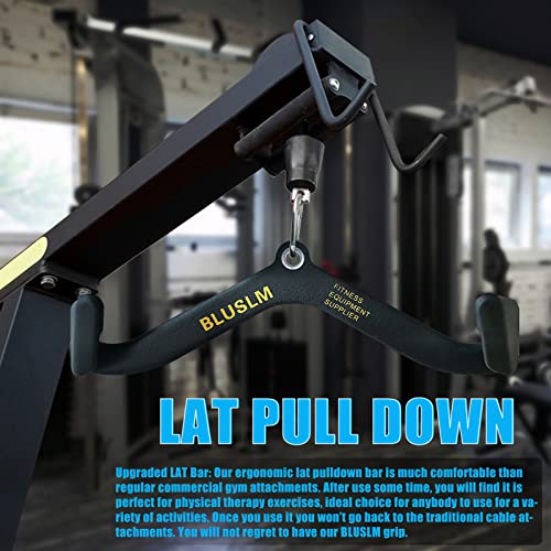 LAT Pull Down Bar for Cable Machine, Tricep Strength Training Handle M7875