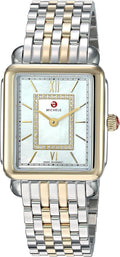 MICHELE Women's MWW06I000024 Deco Watch Head Analog Display Swiss Quartz Two Tone Watch