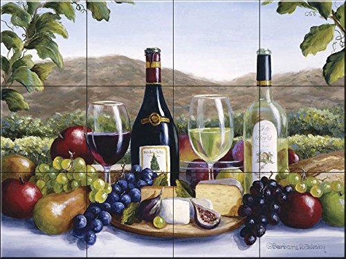 Ceramic Backsplash Tile Mural Kitchen Kitchen - Still Life with a View - Barbara Felisky