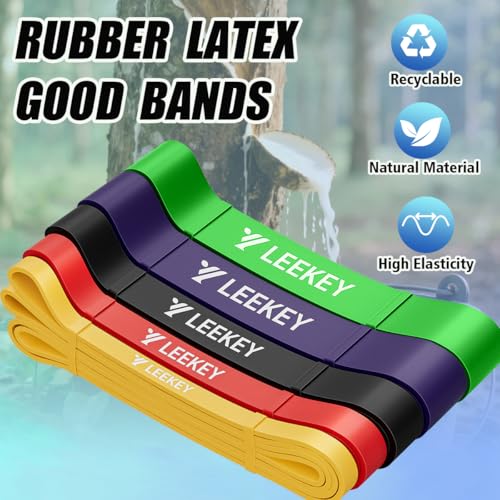 LEEKEY Resistance Bands with Handles and Door Anchor for Home Workouts O73971