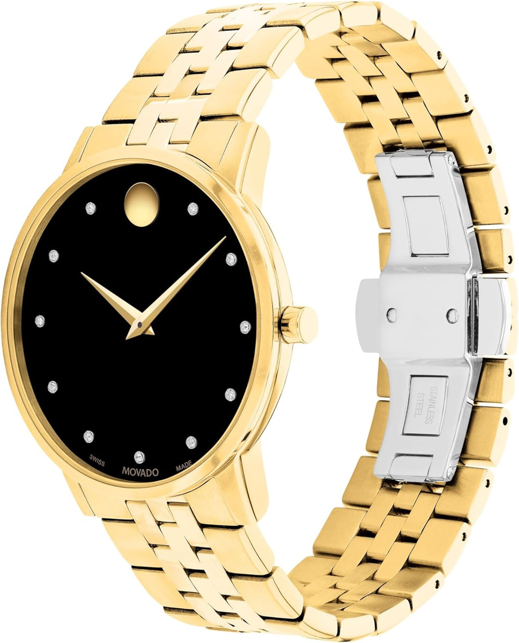 Movado Museum Classic Men's Watch - Swiss Quartz, Stainless Steel Bracelet, 40mm M21672