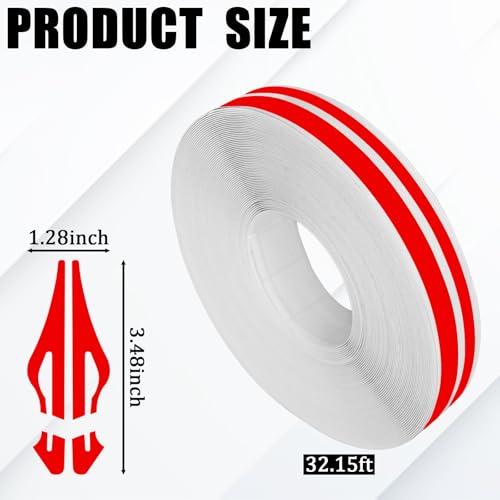 2PCS Pin Striping Tape for Cars, 32Ft Vinyl Black Pinstriping Decal P7903