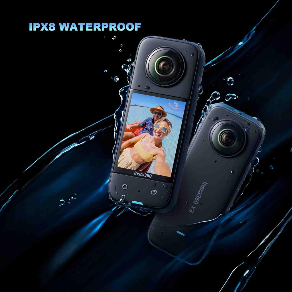 insta360 X3 Waterproof 360 Action Camera Bundle with Extra Batteries & Accessories L738494