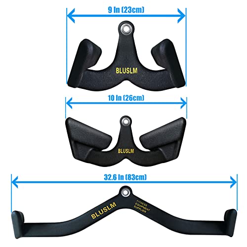 LAT Pull Down Bar for Cable Machine, Tricep Strength Training Handle M7875