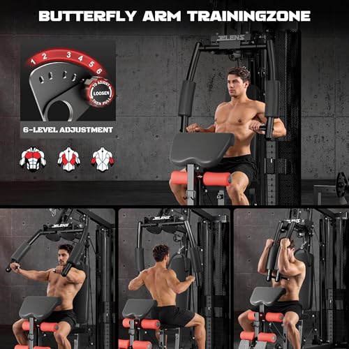 H11 Home Gym Equipment with 150LBS Weight Stack and Pulley System V316198