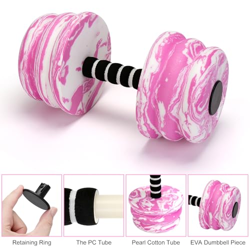 Aquatic Exercise Dumbbells 2PCS Foam Barbells for Water Workouts T552686