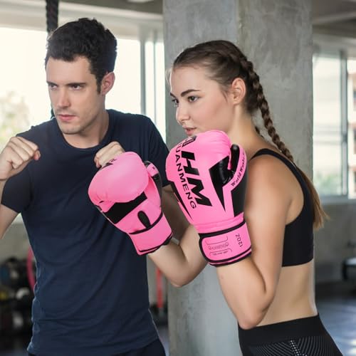 Boxing Training Gloves for Women & Adult, Shockproof for Muay Thai Sparring Kickboxing H187602