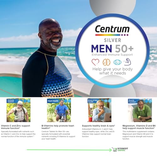 Centrum Silver Men 50+ Multivitamin 275 Tablets G584709