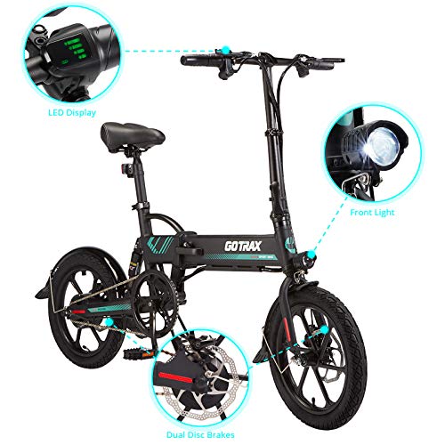Gotrax EBE1 16" Folding Electric Bike, 500W, 25 Mile Range X158393
