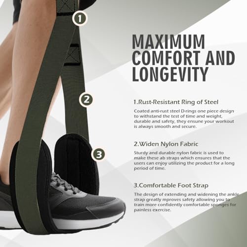 LEEKEY Resistance Bands with Handles and Door Anchor for Home Workouts O73971