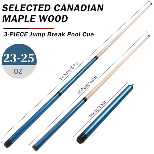 Heavy Hitter Jump Break Cue 2-Piece Pool Stick 21-25oz Q2578