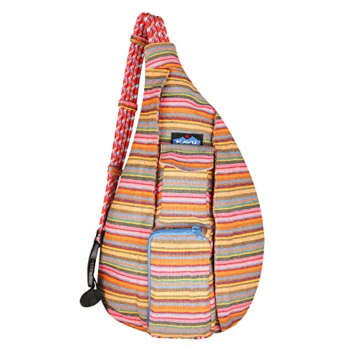 KAVU Interwoven Rope Bag Sling Crossbody Backpack - Aloha Stripe
