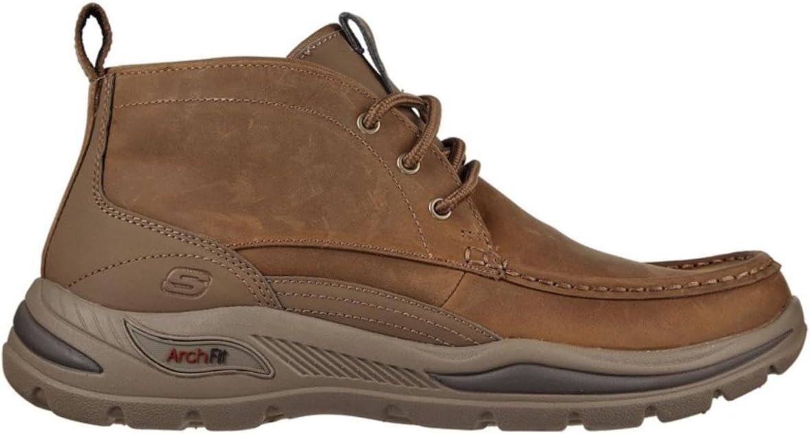 Skechers Men's Arch Fit Motley Hayroy Chukka Boots, Desert Brown W390342