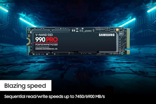 Samsung 990 PRO SSD NVMe M.2 PCIe Gen4 Internal Solid State Drive M85356