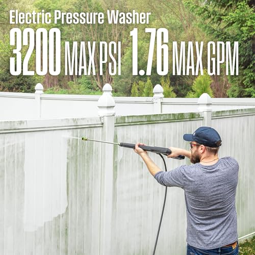 Westinghouse WPX3400e Electric Pressure Washer, 3400 PSI, 2.0 GPM, Brushless Motor N172