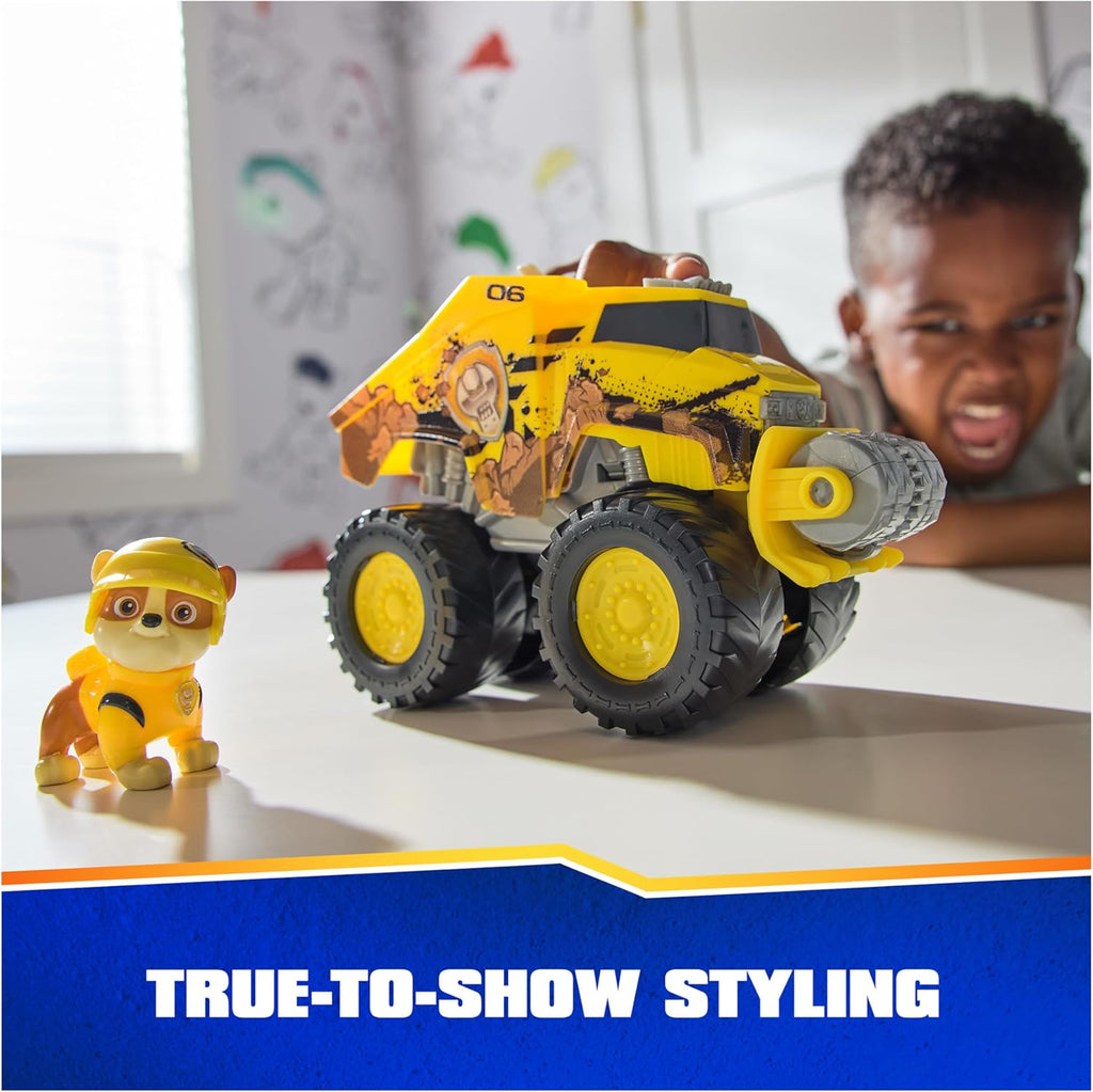 Paw Patrol Rescue Wheels Rubble's Bulldozer Toy Truck with Action Figure B5410