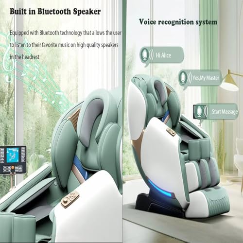 Shiatsu Heated 3D Zero Gravity Massage Chair with Bluetooth Speaker R1689