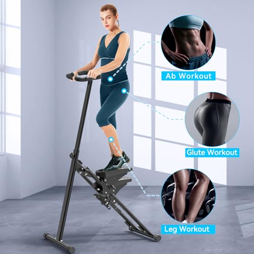 Foldable Stair Stepper with Large Pedal for Home Workout O485893