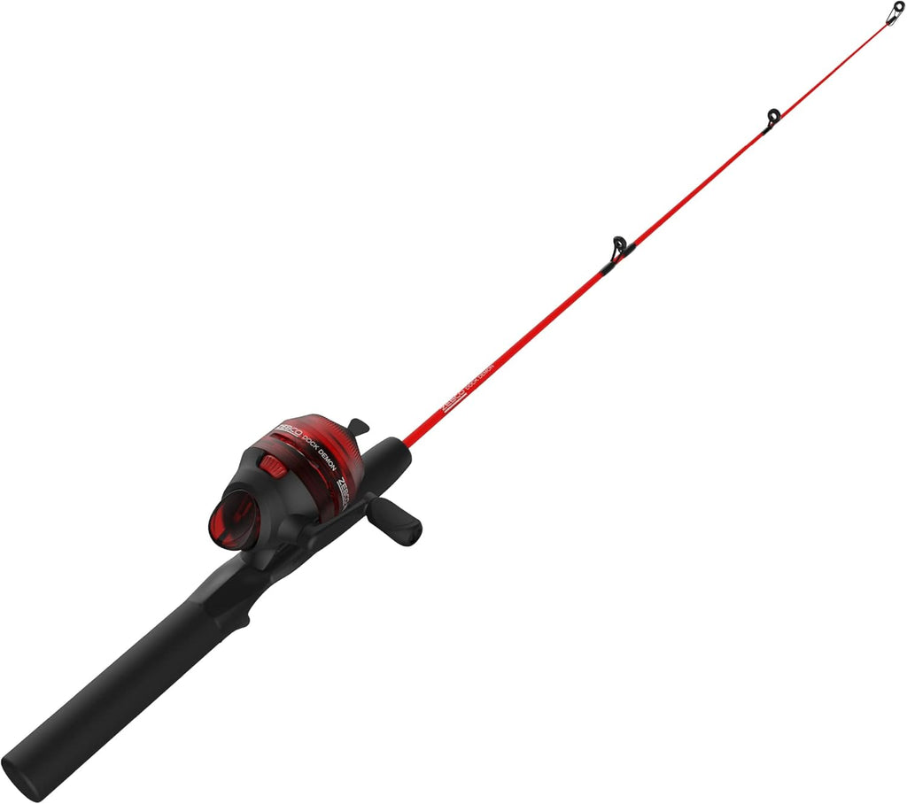 Zebco Slingshot Spincast Reel and Fishing Rod Combo, 5-Foot 6-Inch 2-Piece Pole U50235