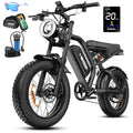 K6 Electric Bike for Adults, 20 x 4 Inch Fat Tire, 750W Motor, 48V Detachable Battery M879