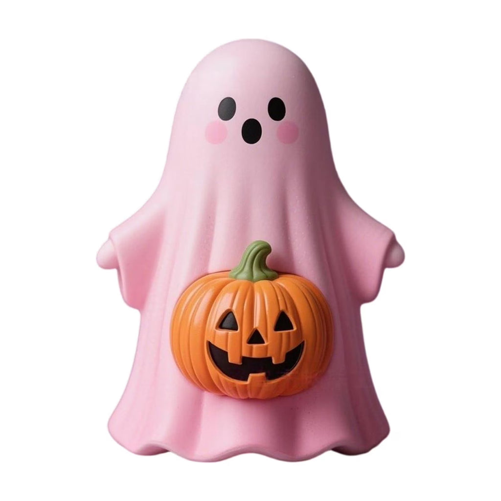Craft Ornaments With Cute Ghost And Pumpkin 3D Designs, 4 Styling Options For Holiday Decoration And Collection, Adorable Desktop Bookshelf Decor Or Gift