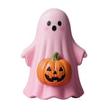 Craft Ornaments With Cute Ghost And Pumpkin 3D Designs, 4 Styling Options For Holiday Decoration And Collection, Adorable Desktop Bookshelf Decor Or Gift