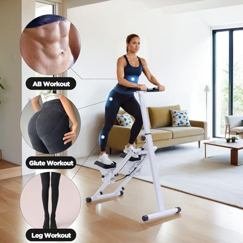 Adjustable Height Stair Stepper Climber with Ergonomic Handlebars T2019
