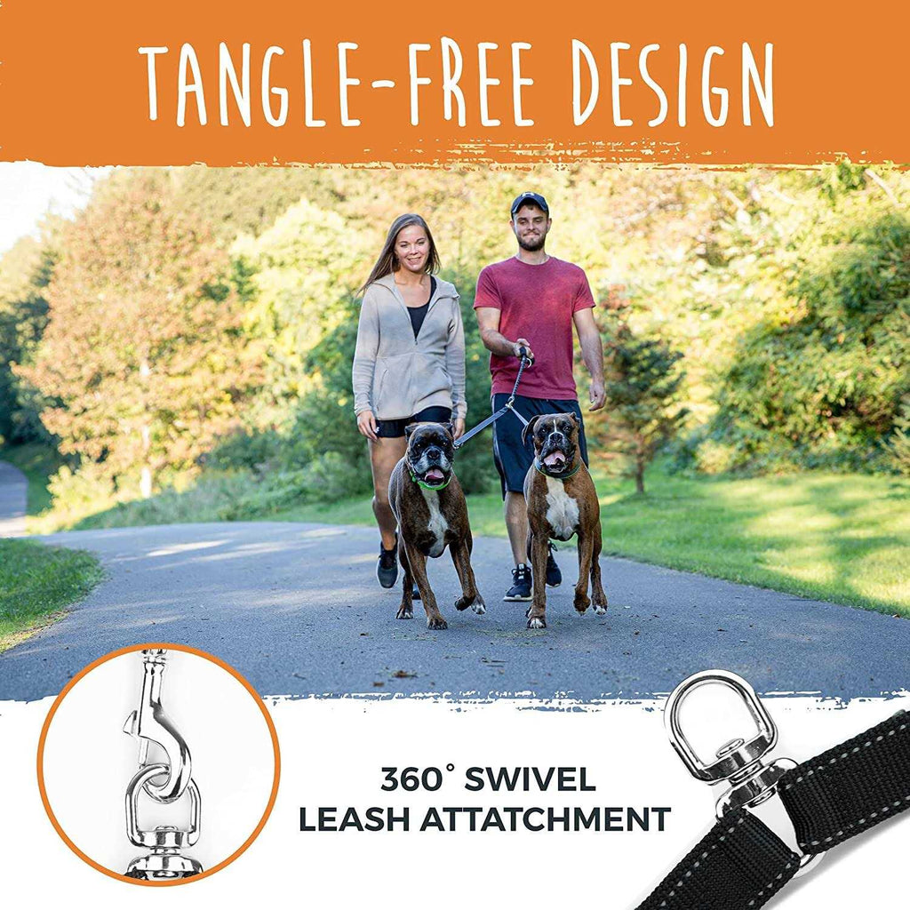 Mighty Paw Adjustable Double Dog Leash N87211