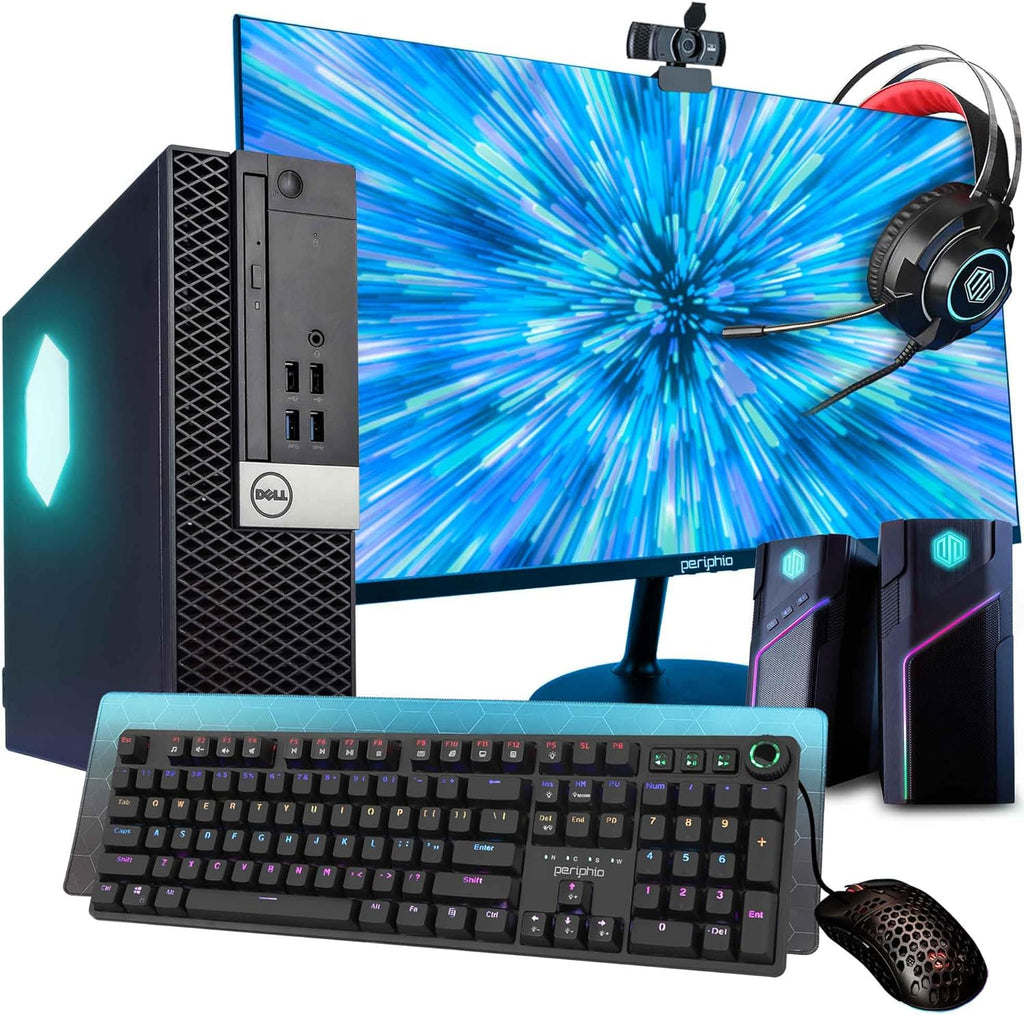 Dell Prebuilt RGB Gaming Desktop Computer | Core i5 + GeForce GT 1030 2GB GPU | 1080p Gaming PC | 16GB DDR4 RAM | 500GB SSD | Wi-Fi 5G + Bluetooth | Windows 10 Pro Renewed