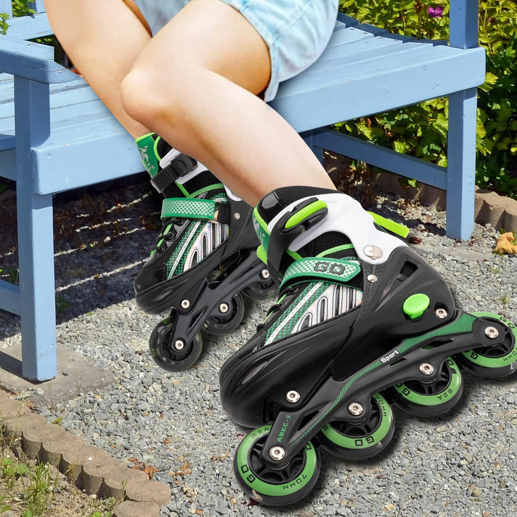 Adjustable Inline Skates for Kids with Light Up Wheels Q5867