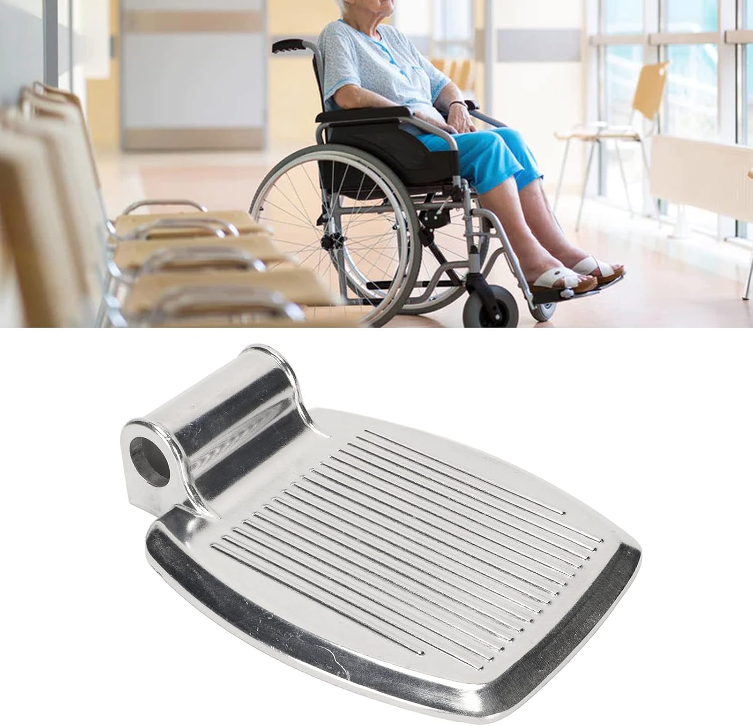 Wheelchair Footrest, High Strength Foot Pedal, Elevates Legs for Comfort A569254