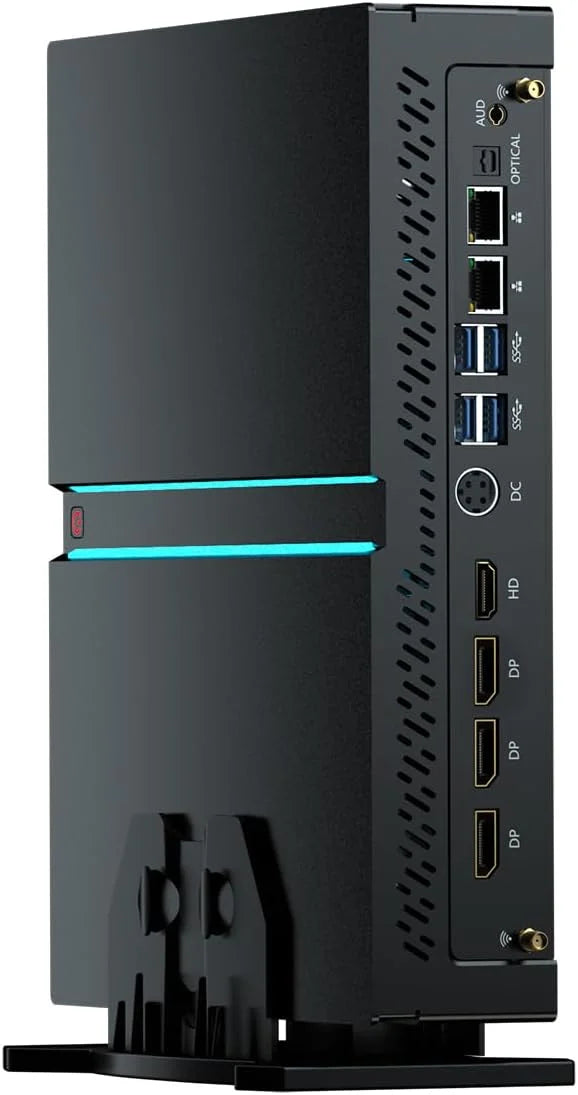Mini Gaming PC i9-13900F with GeForce RTX4070, Mini Game Desktop Computer 32G DDR5 RAM 1T SSD, Windows 11 Pro, WiFi6E BT5.3, Optical, 1* HDMI 3* DP, 8K, Four Display for Gaming/Design