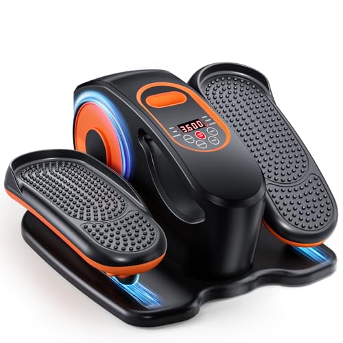Under Desk Elliptical Machine with Remote, 15 Speeds, Portable Leg Exerciser for Seniors G6270