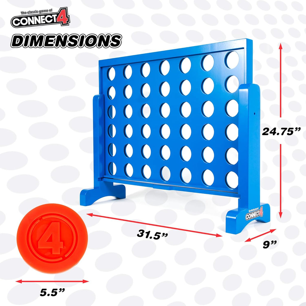 Giant Connect 4 Wooden Board Game by Hasbro N9194
